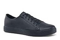 Shoes for Crews Old School Low-Rider IV, Zapatos de Trabajo para Hombres y Mujeres con Suela Antideslizante, Calzado Ligero y Repelente al Agua, Negro