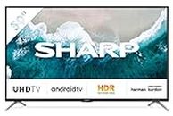 SHARP 50BL6EA Android TV 126 cm (50 Zoll) 4K Ultra HD LED Fernseher (Smart TV, Harman Kardon, Google Assistant)