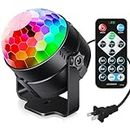 JAMUNESH ENTERPRISE Disco Ball, Night Lights Party Light Sound Activated Party Lights with Remote Control, 7 Color Modes Strobe Light for Home Room Dance Birthday DJ Bar (Party Light)