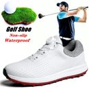 Zapatos de golf para hombre de cuero sin clavos impermeables de golf zapatillas deportivas zapatos de golf