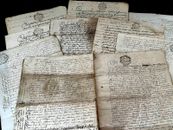 AUTHENTIC AUROGRAPHED, STAMPED AND WATERMARKED MANUSCRIPT DOCUMENT from 1700s