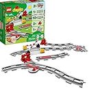 LEGO DUPLO Town Train Tracks Expansion Set 10882 - Building Block Railway Toys for Toddlers, Duplo Train Collection, Learning Through Play, Kid-Friendly Gifts for Boys and Girls Ages 2-5