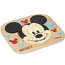 WOOMAX 48700 - Puzzle Infantil niños a Partir de 1 año Mickey Mouse Piezas Grandes/Puzzles Infantiles Incluye 6 Piezas/Juguetes educativos Disney/Puzzles para niños y niñas/Juguete bebé