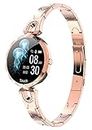 Smart Watch for Women,Waterproof Fitness Tracker for Android iOS Luxury Rose Gold Crystal Smart Bracelet Calorie Counter Pedometer Call Message Reminder Sleep Tracker, gold, fitness