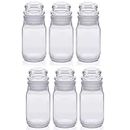 Indoblaze cookie Glass Jar With Airtight Lid For Kitchen Storage | Glass Jars for Kitchen Storage | kitchen containers set (6 Pieces, 200ml)