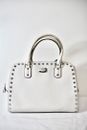 MICHAEL KORS White Leather Hand bag Tote Size Large On Sale