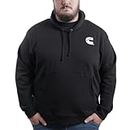 Cummins Unisex Fleece Pullover Hoodie Black Sweatshirt CMN4792 - Medium