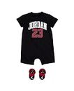 Nike Jordan 23 Romper & Bootie Set, 023 - Schwarz, 0-6 Monate