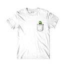 ARTIST T-Shirt Pickle Rick Rick e Morty Unisex Serie TV Taschino Pocket (M)