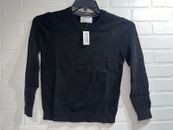 NWT! OLD NAVY Solid V-Neck Sweater for Boys Black Size MEDIUM $27