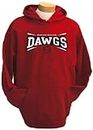 NCAA Montana Western Dawgs Men's Condor Hooded Sweatshirt (Red, Medium)