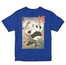 Heybroh Kids T-Shirt Panda & Butterfly 100% Cotton Boy's Girl's Regular Fit Unisex T-Shirt (Royal Blue; 9-10 Years)