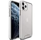 LEMCAS Ultra Hybrid Transparent Back Hard TPU Space Cover Case for iPhone 11 Pro