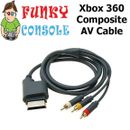 Xbox 360 AV TV Video Cable RCA Composite Lead 1.8M Red Yellow Red