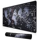 Cmhoo XXL Professional Large Mouse Pad & Computer Game Mouse Mat (35.4x15.7x0.1IN, Map) (90 * 40 Map)