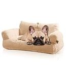 Little Rex Hundesofa, Haustier-Couch-Bett, Haustiersofa, Katzen-Sofa, ideal für kleine Hunde, mittelgroße Katzen und den Innenbereich. Waschbare Hundesofa, flauschige Katzen-Couch, beruhigendes