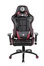 Circle Gaming CH75 Red/Black All Moulded Foam with 4D ARM Rest Having PU + PVC Cover Material with Adjustable Backrest Angle : 90-180 Degree with Class 4 Gas Lift Gaming Chair