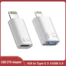 USB C To Lightning OTG USB Adapter For iphone Lightning To Type C 3.1 USB 3.0 Connector For ipad