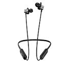 Infinity - JBL Tranz N400, in-Ear Headphones with 36 Hr Playtime, Fast Charge, Deep Bass Sound, Dual Equalizer, IPX5 Sweatproof, Bluetooth Headset (Black)