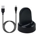 Kissmart for Gear S2 Charger, Replacement Gear S2 Classic Charger Charging Dock Cradle for Samsung Gear S2, Gear S2 Classic Smart Watch (Black)