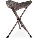 Black Sierra Equipment Hunting Stool w/Shoulder Strap, XL Tripod Seat w/Steel Frame Supports 225 Lbs, Light-Weight Collapsible Hiking Stool Backpacking, Camping, Fishing