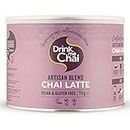 Drink me Chai Mélange Artisan de Thé Chai Latte 1kg (pack de 1), ajout de lait, poudre de Chai Latte végan et sans gluten (50 portions au total)