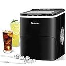 ADVWIN 12KG Portable Ice Maker Commercial Ice Maker Machine Suitable for Home Bar - Black