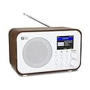 Ocean Digital WR-336F Wi-Fi Internet FM Radio Portable with 4 Preset Button Rechargeable Battery Bluetooth Receiver Stress Relief Relaxation Music Channels White