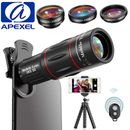 Kit de lentes para cámara de teléfono APEXEL para teléfono inteligente iPhone 18 X teleobjetivo zoom