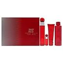 Perry Ellis 360 Red 4 Piece Gift Set - 100ml EDT Spray, 170g Body Spray, 90ml Shower Gel and 7.5ml EDT Spray for Men