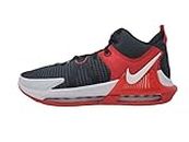 Nike Men's Lebron Witness 7 Basketball Shoe, Black/White-University Red, 8 M US