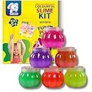 Storio Fruit-Scented Multicolor DIY Magic Toy Slime Clay Gel Jelly Putty Set Kit for Kids Slime Toys for Boys and Girls (Set of 6, 50g Each)