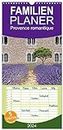 Familienplaner 2024 - Provence romantique mit 5 Spalten (Wandkalender, 21 cm x 45 cm) CALVENDO