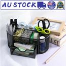 Desk Organizer Caddy 9 Compartments Office Home Supplies Pen Holder Storage AU