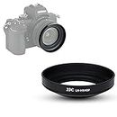 JJC Gegenlichtblende zum Einschrauben für Nikon Nikkor Z DX 16–50 mm f/3,5–6,3 VR Objektiv auf Z50, ersetzt Nikon HN-40 Gegenlichtblende, Schwarz