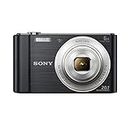 Sony DSCW810B.CEH Digital Compact Camera (20.1 MP, 6 x Zoom, 2.7 LCD, 720p HD, 26 mm Sony G Lens) - Black (Renewed)