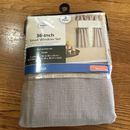 Mainstays 36-Inch Small Window Set Taupe 3 Piece Curtain Set 1 Valance 2 Tiers