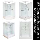DELUXE SHOWER SCREEN CUBICLE ENCLOSURE CABIN STALL BASE EASY ASSEMBLY DIY