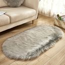 Oval Imitation Wool Floor Mats Living Room Plush Thick Carpets Home Decorations