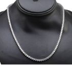 QVC Epiphany 12.90 carats Cubic Zirconia Sterling Silver Tennis 16" Necklace