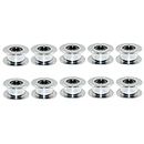 3Dman GT2 20Toothless Bore 5mm Aluminum Timing Belt Idler Pulley for 6mm Width 3D Printers (10pcs)