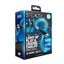 STEALTH 2m LED Light Up Twin Play & Charge Cables, Compatible with PS4 and Other Devices