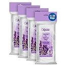 Club Supreme Lavender Scented Kitchen Clear Garbage Bags - Small Plastic Trash Bags for Kitchen Etc - 4 rolls total of 120 Bags - 51 X 56 Cm/20 X 22 In - 21 Liters, Transparent, 30 Count (Pack of 4)