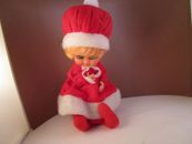 Vintage Christmas Mrs Santa Claus Animated Musical Jingle Bells Sitter Figure 