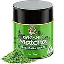 Avega Recreation Organic Ceremonial Grade Matcha Green Tea Powder - Authentic Japanese Origin - First Harvest Premium Teahouse Edition [1.07 Ounce]