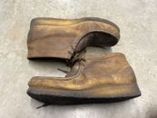 Zapatos para hombre Clarks Originales BOTAS WALLABEE Mocasín con cordones 35425 CERA DE ABEJAS 10 M