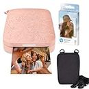 HP Sprocket Portable 2x3 Instant Photo Printer (Blush Pink) Zink Paper Bundle
