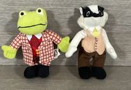 Vintage McDonalds Happy Meal 2001 Wind In The Willows Plush Mr Toad & Mr Badger