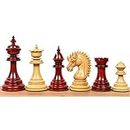 RoyalChessMall -4.4" Dragon Luxury Staunton Chess Pieces Only Set -Triple Weighted-Bud Rose Wood
