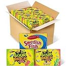 SOUR PATCH KIDS Original Candy & Watermelon Candy & SWEDISH FISH Candy Variety Pack, Halloween Candy, 15 Movie Theater Candy Boxes